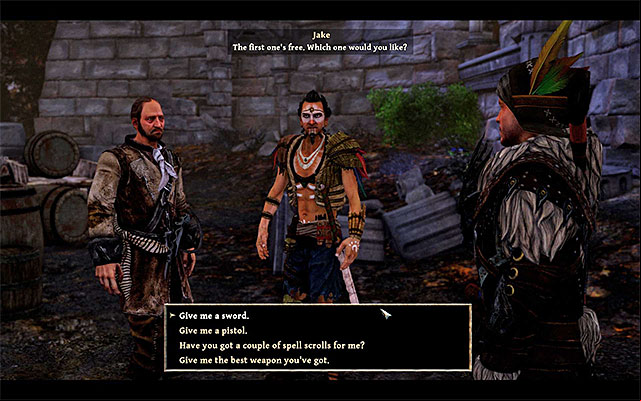 You can pick your reward for defeating the monsters - The Minions Weapons Store - Side Quests - Skull Island - Risen 3: Titan Lords - Game Guide and Walkthrough