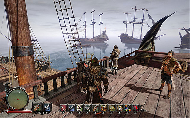 You can meet your crew after you return to your ship - The crew - Risen 3: Titan Lords - Game Guide and Walkthrough
