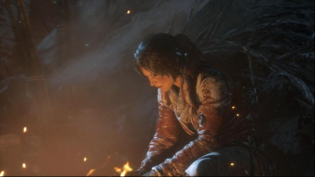 With resources on you, backtrack several steps towards the abandoned camp and see Lara prepare her first primitive, and the most effective at the same time, weapon - bow - Rise of the Tomb Raider: Return to the camp and make fire walkthrough - Siberian Wilderness - A Cold Welcome - Rise of the Tomb Raider Guide