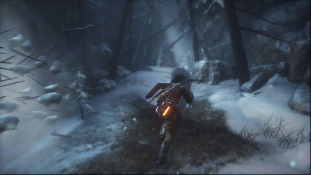 Sprint ahead (push the left analog stick) - Rise of the Tomb Raider: Investigate the ruins walkthrough - Siberian Wilderness - Echoes of the Past - Rise of the Tomb Raider Guide