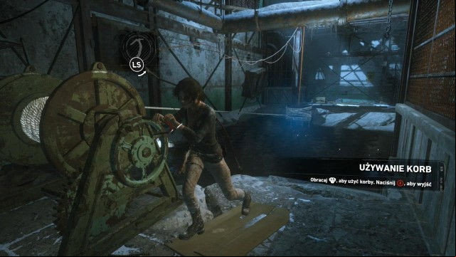 At some point, you will get into the room, where you cannot cross the flooded floor, because of the live wire in the water - Rise of the Tomb Raider: Fight through the Trinity base, walkthrough - Get Out of Dodge - Rise of the Tomb Raider Guide