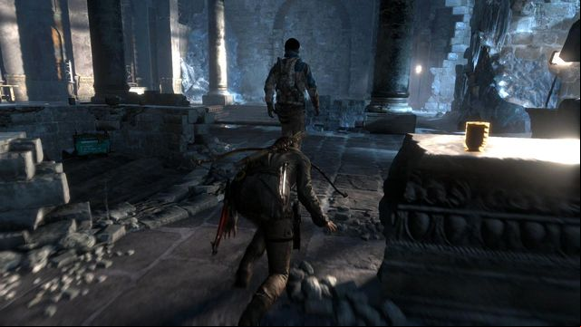 You have a knife, so eliminating everyone here quietly should be a formality - Rise of the Tomb Raider: Break through the door, walkthrough - Shortcut - Rise of the Tomb Raider Guide