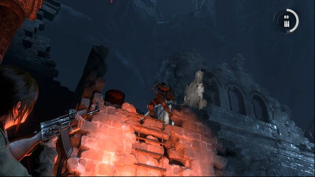 You will get into a location that you have already visited, and this time you are up for another open fight - Rise of the Tomb Raider: Break through the door, walkthrough - Shortcut - Rise of the Tomb Raider Guide