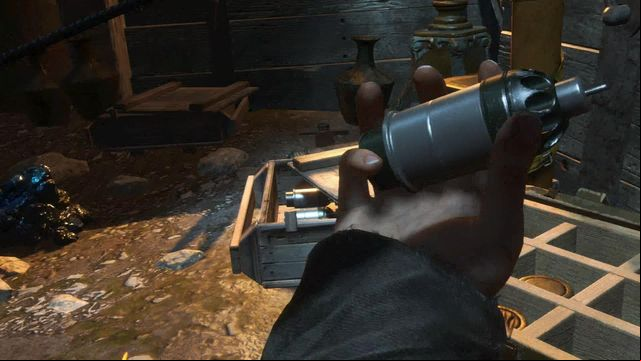 You will reach an armory, where you find a new useful weapon - explosive projectiles that, if attached to arrows, make the bow into nothing short of a grenade launcher - Rise of the Tomb Raider: Find a way to destroy the blockade, walkthrough - To the Tower - Rise of the Tomb Raider Guide