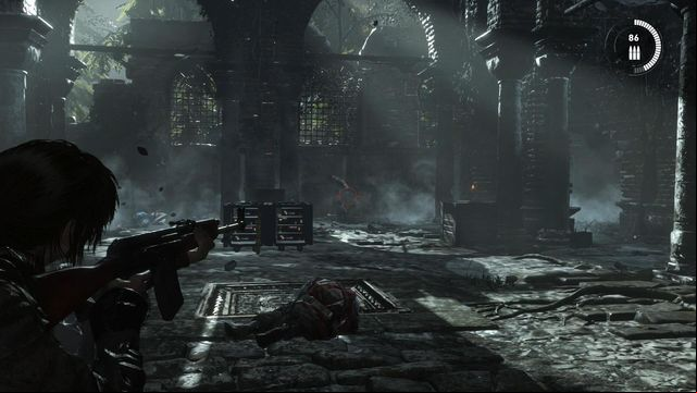 At the end of this stage, you are up for a fight with lots of opponents - Rise of the Tomb Raider: Defeat Trinity forces, walkthrough - Rescue Mission - Rise of the Tomb Raider Guide