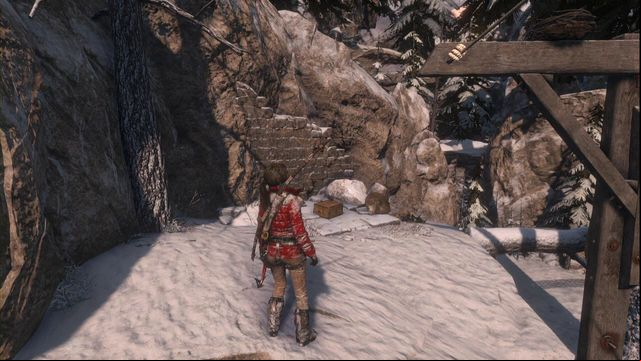 The ledge close to the cave entrance - Rise of the Tomb Raider: Relics, Siberian Wilderness secrets, tips, location - Siberian Wilderness - Rise of the Tomb Raider Guide