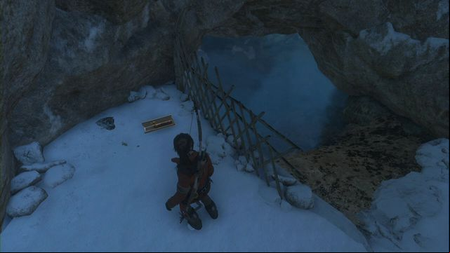 Right after you exit the caverns, to the right of the spot, where you resurface - Rise of the Tomb Raider: Documents, Glacial Caverns secrets, location, tips - Glacial Caverns - Rise of the Tomb Raider Guide