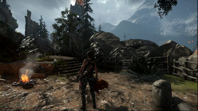 Your task is to throw the chicken up and to shoot the fire arrow at the dropping bird - Rise of the Tomb Raider: Rotisserie achievement walkthrough, tips - Achievements - Rise of the Tomb Raider Guide