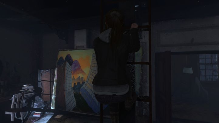 You can easily miss the ladder inside Amelias atelier. - Rise of the Tomb Raider, Blood Ties: Discover the clues, safe - walkthrough - Walkthrough | Blood Ties DLC - Rise of the Tomb Raider Guide