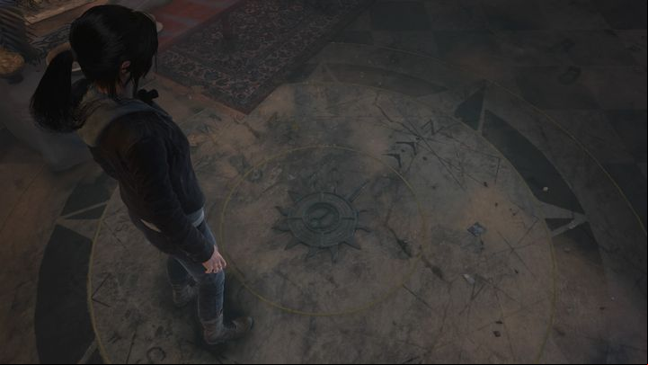Putting the plaque in its place will reveal a secret entrance to a crypt. - Rise of the Tomb Raider, Blood Ties DLC: Lord Crofts secret walkthrough - Walkthrough | Blood Ties DLC - Rise of the Tomb Raider Guide