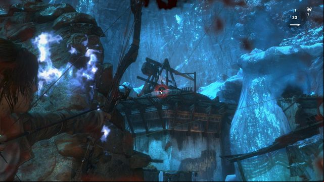 It is very difficult to reach the tower with the trebuchet, because you will have to face the Deathless on your way there - Rise of the Tomb Raider: Get through the first gate, walkthrough - The Frozen City - Rise of the Tomb Raider Guide