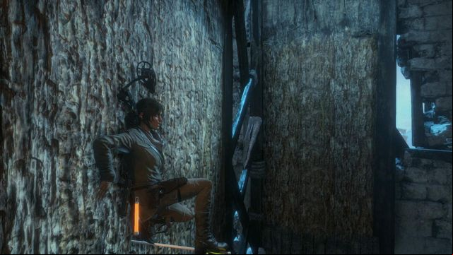 to get to the spot, where you again need to use arrows as rungs - Rise of the Tomb Raider: Climb the tower, walkthrough - You Shall Not - Rise of the Tomb Raider Guide