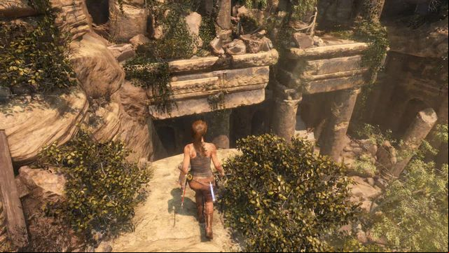 Perform few more jumps towards the entrance to the main part of the temple - Rise of the Tomb Raider: Find the entrance to the Prophets Tomb walkthrough - Syria - Lost tomb - Rise of the Tomb Raider Guide