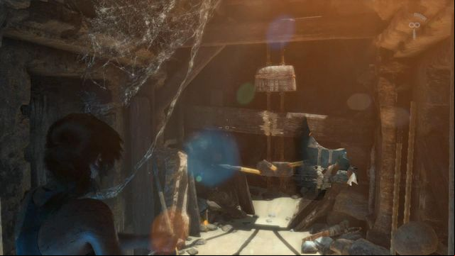 A moment later Lara will barely survive a trap she activated - Rise of the Tomb Raider: Search the tombs corridors walkthrough - Syria - Lost tomb - Rise of the Tomb Raider Guide