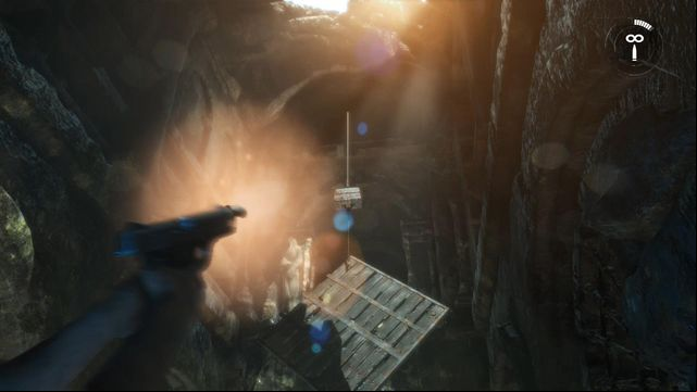 Further in the corridor you will have the first environmental puzzle to solve - Rise of the Tomb Raider: Search the tombs corridors walkthrough - Syria - Lost tomb - Rise of the Tomb Raider Guide
