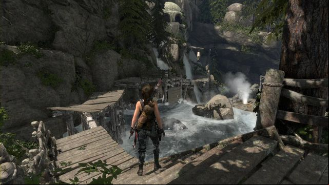 The path to the tomb. - Rise of the Tomb Raider: Tomb - House of the Afflicted 6/9, Geothermal Valley - Geothermal Valley - Rise of the Tomb Raider Guide