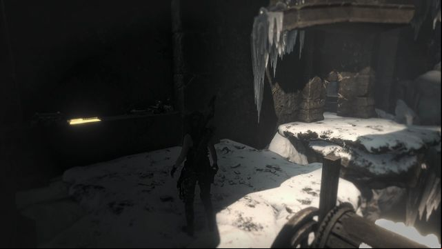 In the Voice of God tomb, at the hoist - Rise of the Tomb Raider: Documents, Soviet Installation secrets, map, tips - Soviet Installation - Rise of the Tomb Raider Guide