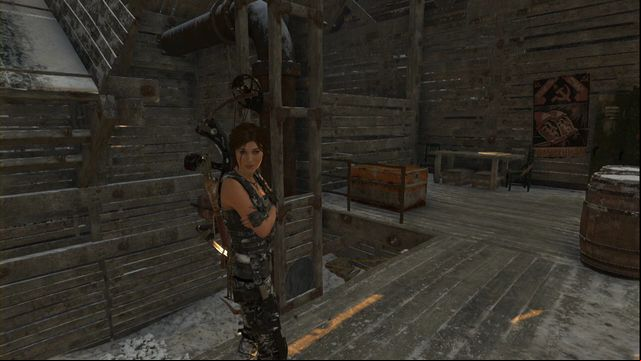 In the upper part of the room - Rise of the Tomb Raider: Chests, crypt treasures, Soviet Installation secrets - Soviet Installation - Rise of the Tomb Raider Guide