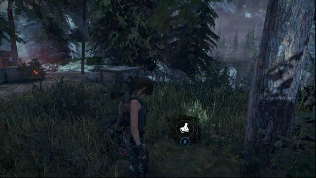 By the tree near the rocks, Ridgeline Base Camp - Rise of the Tomb Raider: Survival caches, Geothermal Valley secrets, map - Geothermal Valley - Rise of the Tomb Raider Guide