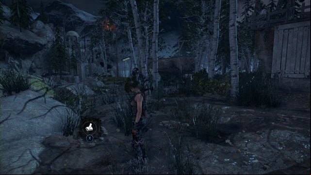 IN the forest, by the rock close to the hunting platform - Rise of the Tomb Raider: Survival caches, Geothermal Valley secrets, map - Geothermal Valley - Rise of the Tomb Raider Guide