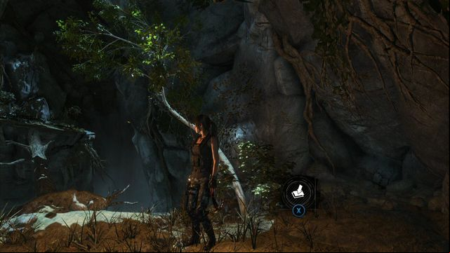 While crossing the cave to tomb Pit of Judgment - Rise of the Tomb Raider: Survival caches, Geothermal Valley secrets, map - Geothermal Valley - Rise of the Tomb Raider Guide