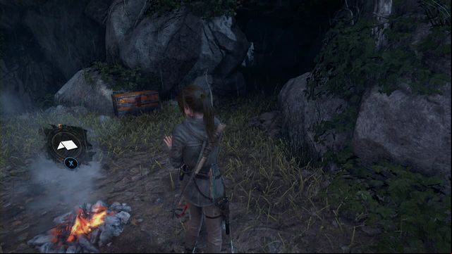 After you leave Acropolis, by the Riverside Landing Base Camp - Rise of the Tomb Raider: Chests and crypt treasures, Geothermal Valley secrets - Geothermal Valley - Rise of the Tomb Raider Guide