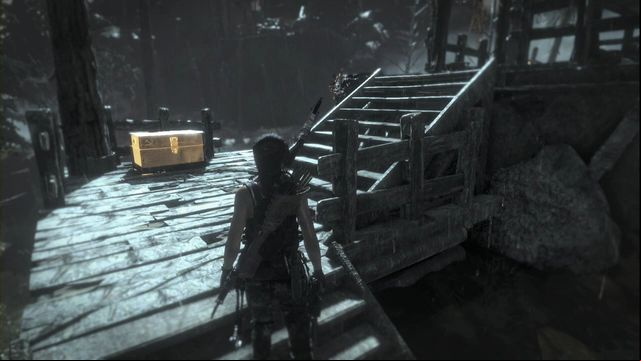 The hunting platform in the forest - Rise of the Tomb Raider: Chests and crypt treasures, Geothermal Valley secrets - Geothermal Valley - Rise of the Tomb Raider Guide