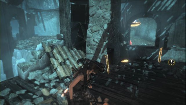 In the corner of the destroyed room - Rise of the Tomb Raider: Documents, Lost City secrets, locations, tips - Lost City - Rise of the Tomb Raider Guide