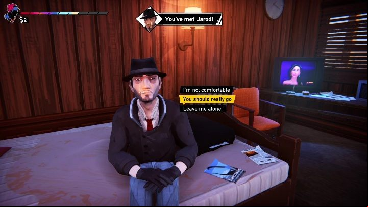 You will wake up in a hotel room where you will meet Jarod - Road 96: Chapter 2 - walkthrough - Walkthrough - Road 96 Guide, Walkthrough