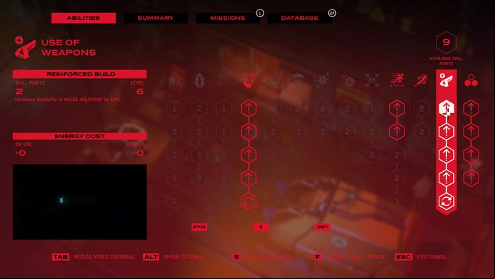 that you can increase weapons durability by unlocking certain abilities. - Tips for Ruiner | Basics - Advice - Ruiner Game Guide