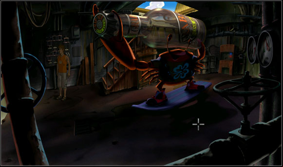 The basement was open but there was dark inside - Getting the motorboat - Chapter II: Surfin' Mala - Runaway 2: The Dream of the Turtle - Game Guide and Walkthrough
