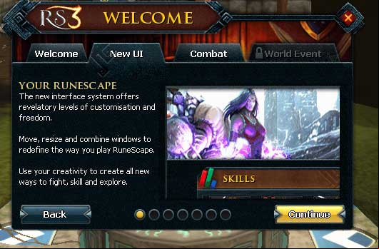 Changes in the third part of RuneScape are cosmetic - Interface - RuneScape 3 - A beginners guide - Game Guide and Walkthrough