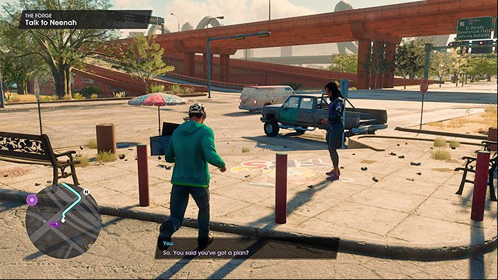 You can start this mission only after completing Neenah's Car - Saints Row 2022: The Forge - walkthrough - Walkthrough - Saints Row Guide, Walkthrough