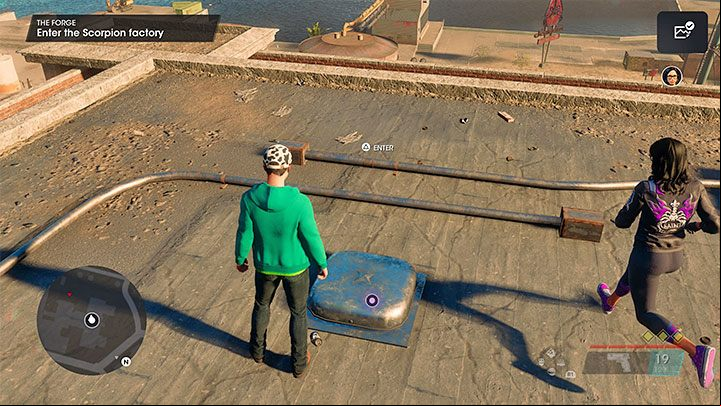After destroying all ground targets, you must land on the roof of one of the buildings - Saints Row 2022: The Forge - walkthrough - Walkthrough - Saints Row Guide, Walkthrough