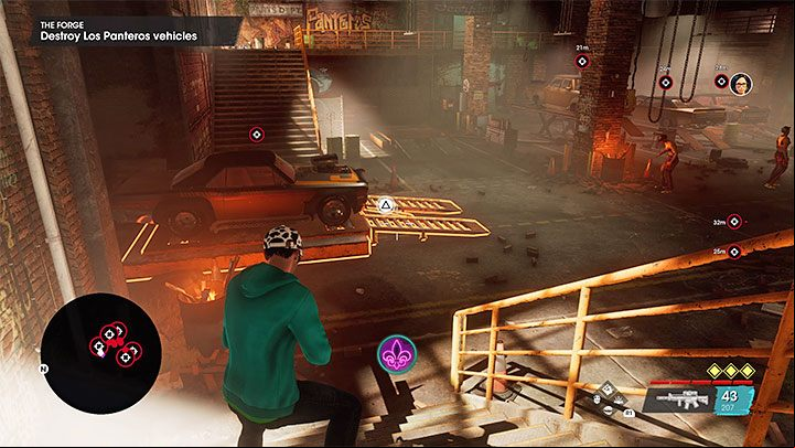 Quickshots aimed at nearby objects can help in destroying enemy vehicles - Saints Row 2022: The Forge - walkthrough - Walkthrough - Saints Row Guide, Walkthrough
