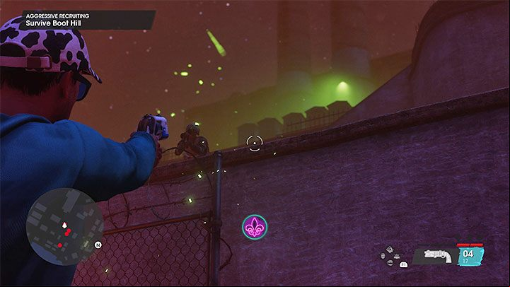 Later, you have to watch out for enemies with firework launchers - they shoot from the higher shelves and can easily deplete most of your health - Saints Row 2022: Aggressive Recruiting - walkthrough - Walkthrough - Saints Row Guide, Walkthrough