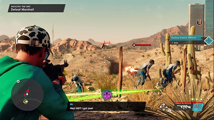 Enemy Marshall mercenaries will appear in the area - Saints Row 2022: Shootin the Sh*t - walkthrough - Walkthrough - Saints Row Guide, Walkthrough