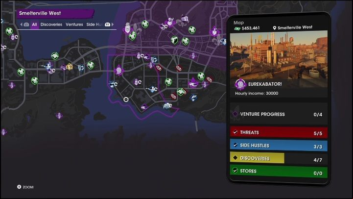 To create Eurekabator on the city map, you must mark its place on the venture map - Saints Row 2022: Eurpbekabator - venture description - Ventures - Saints Row Guide, Walkthrough