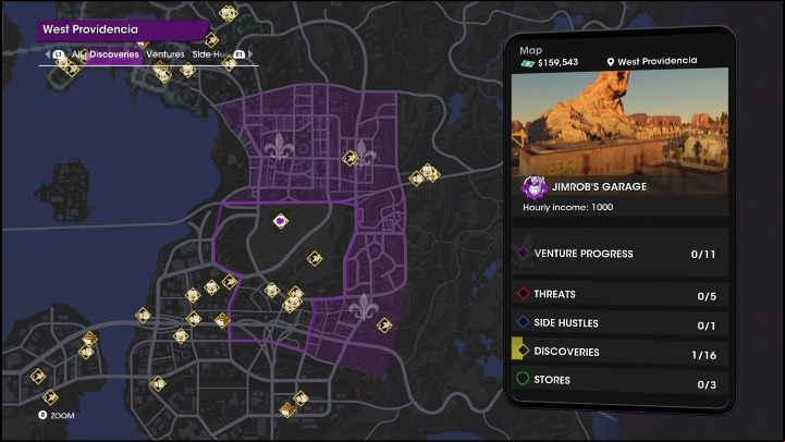 Hidden History activity is located in the northern part of West Providencia, just off one of the main roads - Saints Row 2022: Discoveries (West Providencia) - list and description of activity - West Providencia - Saints Row Guide, Walkthrough