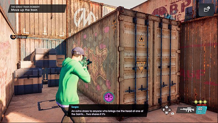 Keep going, gunning down mercenaries and gang - Saints Row 2022: The Great Train Robbery - walkthrough - Walkthrough - Saints Row Guide, Walkthrough