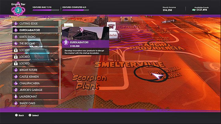After you advance sufficiently in the campaign, you will unlock a criminal business management table in the church - Saints Row 2022: Cash - how to earn and what to spend it on? - FAQ - Saints Row Guide, Walkthrough