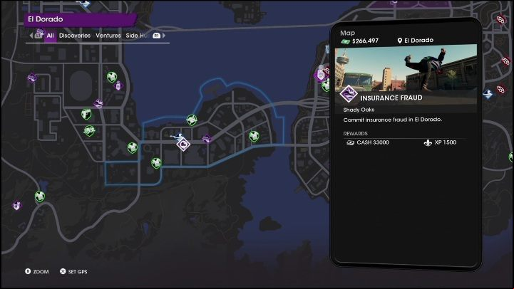 Your job is to execute 6 insurance scam, like in previous Saints Row installments - Saints Row 2022: Shady Oaks - venture description - Ventures - Saints Row Guide, Walkthrough