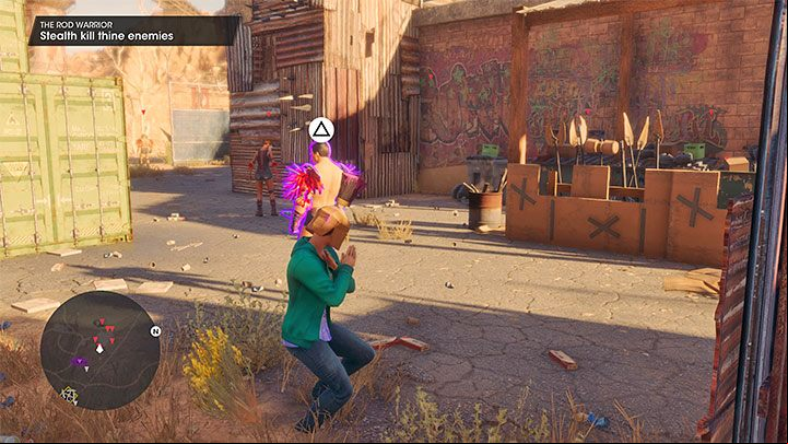 The stealth in this mission is rather unusual, as it abides by the LARP's rules - Saints Row 2022: The Rod Warrior - walkthrough - Walkthrough - Saints Row Guide, Walkthrough