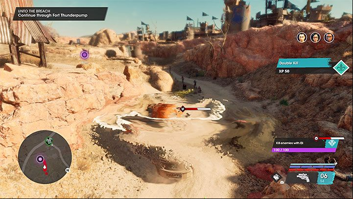 to keep using Roar while making your way through the fort to weaken the enemies you by - Saints Row 2022: Unto the Breach - walkthrough - Walkthrough - Saints Row Guide, Walkthrough
