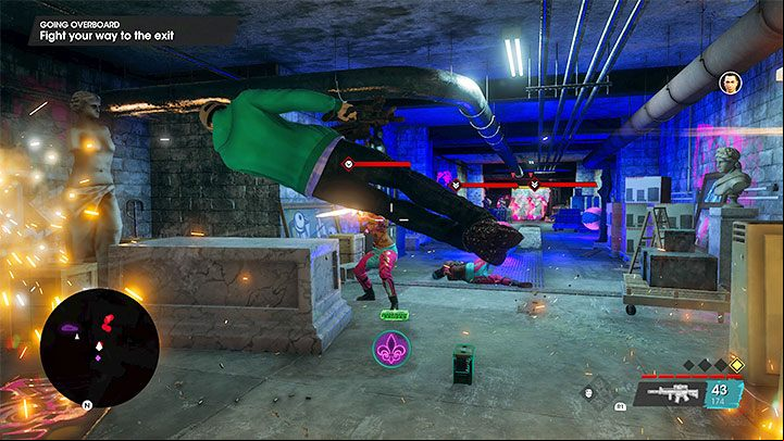 Numerous Idol groups will attack you on your way out - Saints Row 2022: Going Overboard - walkthrough - Walkthrough - Saints Row Guide, Walkthrough