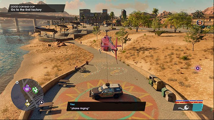 Start flying towards the point marked on the map - Saints Row 2022: Good Cop / Bad Cop - walkthrough - Walkthrough - Saints Row Guide, Walkthrough