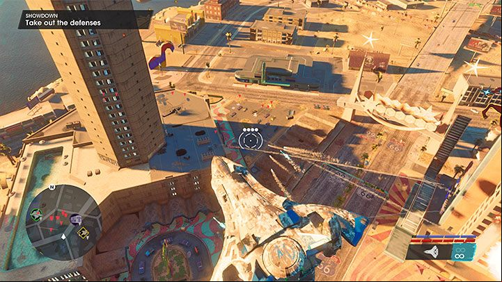 Your objective is to destroy the targets around the casino tower - Saints Row 2022: Showdown - walkthrough, final boss - Walkthrough - Saints Row Guide, Walkthrough