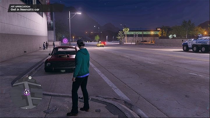 After the mission starts, you must head to Lakeshore North to meet up with Neenah - Saints Row 2022: Art Appreciation - walkthrough - Walkthrough - Saints Row Guide, Walkthrough