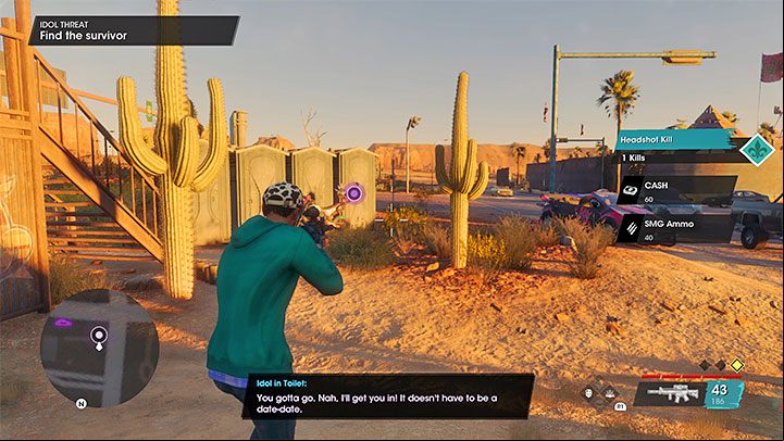 The surviving idol is in a portable toilet - Saints Row 2022: Idol Threat - walkthrough - Walkthrough - Saints Row Guide, Walkthrough