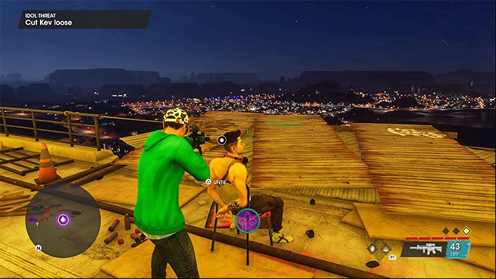 Kevin is restrained next to the final, fifth bomb - disarming it stops the time limit - Saints Row 2022: Idol Threat - walkthrough - Walkthrough - Saints Row Guide, Walkthrough